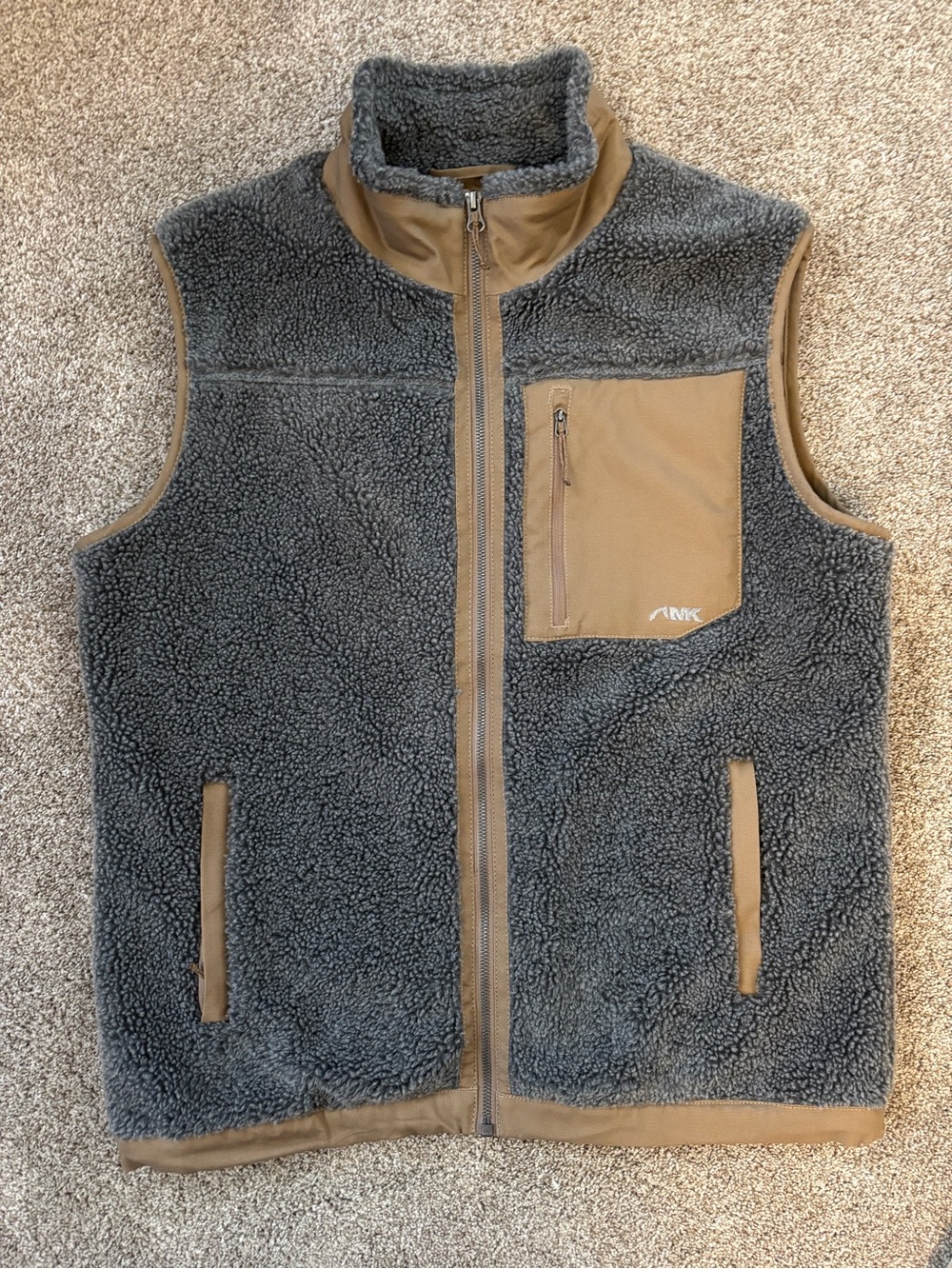 Mountain Khakis Fourteener Fleece Vest in the Color Gunmetal